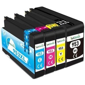 Inktpatronen for Officejet Pro 7720, 7730, 7740, 8710, 8715, 8718 en 8720 printers(4pcs-1SET)