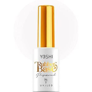 YOSHI Nagellakbasis, wit, glanzend, duurzaam en elastisch, 10 ml