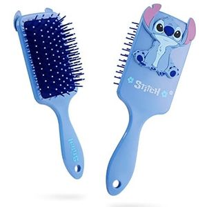 Disney Stitch Haarborstel voor Vrouwen Tieners Meisjes Minnie Mouse Baby Yoda Detangle Haarborstel Paddle Brush Haaraccessoires voor Meisjes Zachte Borstelharen Stitch Geschenken voor Vrouwen (Blauw Stitch)