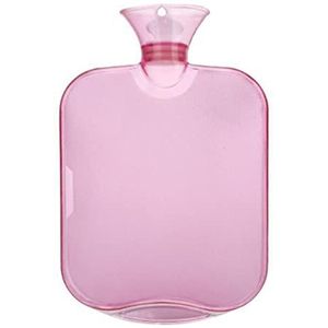 DieffematicRSD Warmwaterkruik Winter Lekvrij Transparante Draagbare Outdoor Camping Warmwaterkruik Explosieveilige Verwarming Kantoor Dikker Handwarmer (Color : Pink)