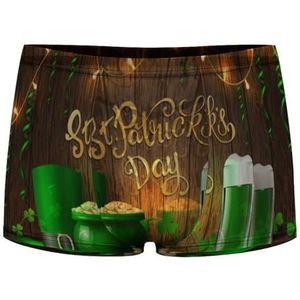 St. Patrick's Day Groene Hoed Bieren Heren Boxer Slips Sexy Shorts Mesh Boxers Ondergoed Ademend Onderbroek Thong