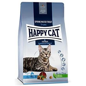 Happy Cat 70562 Culinary Forel voor volwassenen, droogvoer voor volwassen katten en katers, 1,3 kg inhoud