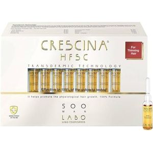 CRESCINA TRANSDERMIC ampulles voor haargroei voor mannen, intensiteit 500, N20