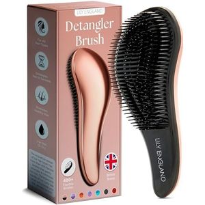 Detangler Brush - Best Detangling Hairbrush for Women, Girls and Kids for Wet, Fine, Curly, Afro and Long Hair - Ontwarringsborstel - Rose Gold