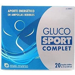 Gluco sport Gluco Sport Complet – 20 ampullen – energiesport bij sporters met grote wedstrijdtests 200 ml