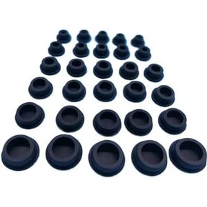 Rubber Stopper T-vormige Siliconenpluggen, Zwarte ronde T-vormige siliconen rubberen afdichtplug 6,8-201,5 mm(A 15mm)