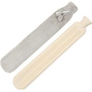 DieffematicRSD Warmwaterkruik Lange water rubberen warmwaterkruik Warmwaterzak Warme handwaterfles (Color : Gray)