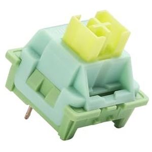 JJCFGRDM Stofdichte schakelaars Honey Peach Silent Lime Crystal Lineair Geel Zilver Rood Panda tactiele mechanische toetsenbordschakelaar 3pin (Maat: 30 stuks, kleur: Lime Silent Tactile)