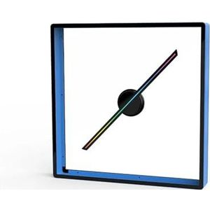 45/50cm 3D-ventilator hologram projector geïntegreerde machine wifi led-bord holografische lamp speler met afdekking reclame display licht(P42 Blue)