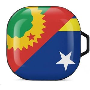 Oromo Liberation Front Curaçao vlag oordopjes hoesje compatibel met Samsung hard shell beschermhoes zwart stijl
