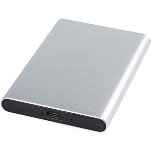 Externe harde schijf SSD 1 tb / 512 gb / 256 gb, USB 3.1 Gen 2 Type-c draagbare back-upopslag, geschikt voor pc desktop, Macbook, laptop, Ps4, Smart Tv (1 TB, zilver)