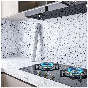 XUCZHAI Keuken Oliebestendige Film 40cm Breedte Marmer Zelfklevend Behang Vinyl Muurstickers Waterdicht Contact Papier Voor Keuken Decoratieve Film Home Decor Voor Keuken Aanrecht (YT207)