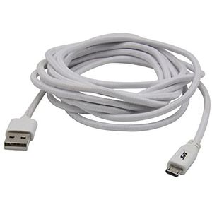 Mobile Spec 10ft Micro naar USB-kabel - Wit 10ft Micro naar USB-kabel - Wit