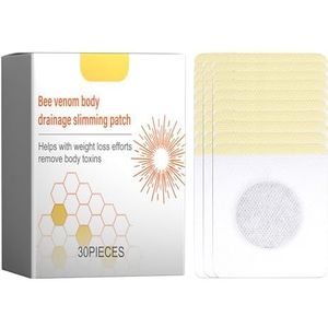 Generic 30 stuks anti-zwelling gewichtsverlies pad natuurlijke ingrediënten lichaamsvormende patch dubbellaags slanke buik navel sticker voor lymfatische ontgifting