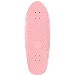 Plastic Surf Skate Deck, Long Board Blank Deck, Land Surfskate Carving, Pumping Skateboard Deck, DIY Board Parts Supply (Kleur : Pink deck)