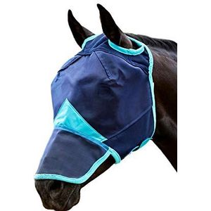 Weatherbeeta Comfitec Fijnmazig Masker Met Neus - Navy/Turquoise