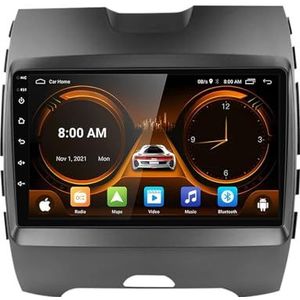 Android 14.0 2 Din Autoradio 9"" Touchscreen Auto Stereo voor Ford Edge 2015-2018-[Ingebouwd CarPlay/Android auto/DSP/GPS]-Support MIC/Stuurbediening/Bluetooth 5.0(P5 4G+WIFI 8Core 8G+128G)