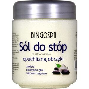 BINGOSPA voeten bad zout voor pijnlijke gezwollen voeten gevoelig voor oedeem 550g