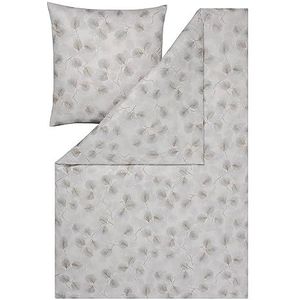 Estella - Mako Interlock Jersey - Dekbedovertrek - Zilver - 135 x 200 cm + 80 x 80 cm