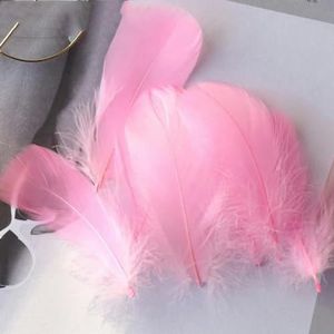100 stks/pak Kleurrijke DIY Veren Gevulde Ballon Vul Veer Haar Clip Materiaal Decor Bruiloft Decoratie-Roze