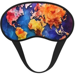 Kleurenkaart Slaapmasker Zacht Comfortabel Oogmasker met Verstelbare Strapblackout Oogslaap Schaduw Cover voor Vrouwen Meisjes Mannen Reizen Yoga Dutje Shift Werk