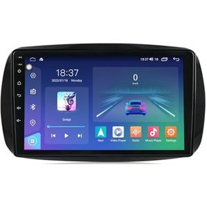 Android 14 Autoradio Stereo voor B-enz Smart (2014-2020) 9 Inch Touchcreen Multimedia Player met Draadloze Carplay Android Auto 2 Din GPS Navigatie FM RDS Bluetooth 5G-WiFi SWC DSP,M200s