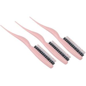 Rattenstaart plagen borstel, duurzame plagen haarborstel voor thuis (roze)
