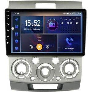 Android 14.0 2 Din Autoradio 9"" Touchscreen Auto Stereo voor Ford Ranger Everest Mazda BT-50 2006-2011-[Ingebouwd CarPlay/Android auto/DSP/GPS]-Support MIC/Stuurbediening/Bluetooth 5.0(P4 4G+WIFI 8Cor