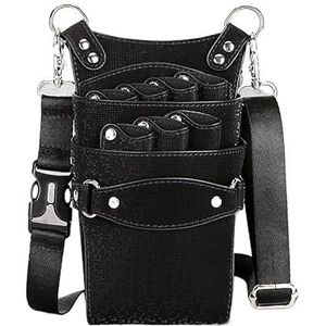 Kapperstas voor uitrusting Kappersschaar Heuptas Kapperstas 7-positie Kapperstas Kapper Kapper Schoonheidssalon Gereedschapstas Kapperstas(Black 7 Slots)