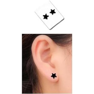 2 stuks acryl ronde hart ster maan kruis driehoek bloem niet piercing magneet magnetische heren oorclip jongens meisjes oorbellen