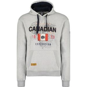 Canadian Peak Guitreak Heren Sweatshirt met capuchon Kangoeroezak - Kleding Sweatshirt Hoody Warm Lange Mouwen - Heren Trui Lente Zomer Herfst Winter, Lichtgrijs, L/Tall