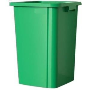 Prullenbak, Grote vierkante afvalbak for commercieel gebruik en thuis, dekselloze sanitaire emmer Vuilnisbak(Green,80L)