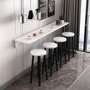 Vouwbare tafel muur opknoping Home smalle lange tafel muur opknoping eettafel vouwen keuken muur opknoping vouwen bureau restaurant melk theewinkel bar Home/tuin/evenement Indoor (Color : A, S