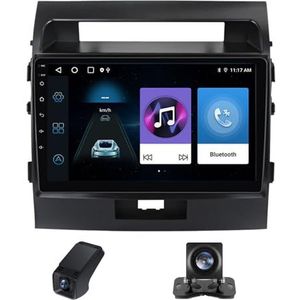 10inch Car Radio Touchscreen geldt voor Toyota Land Cruiser 11 200 2007-2015, Achteruitrijcamera Compatibel met CarPlay/Android Auto/Bluetooth AM FM/RDS Radio GPS-navigatie WIFI(NF-2)