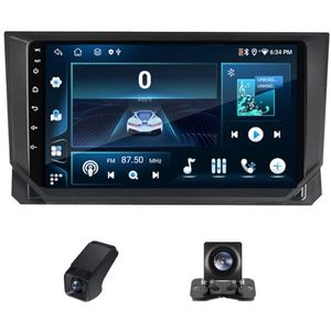 Android autoradio 2 Din geldt voor Seat Ibiza 2017-2020 met Draadloze Carplay Android Auto GPS Navi WiFi 9 inch met Bluetooth FM+ Achteruitrijcamera/Stuurwielbediening ADAS DVR(X2)