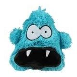 COOCKOO, Hangry Crackle Speelgoed, 19 cm, blauw, grappig pluche speelgoed, maakt grappig geluid, mond van polyester om een bal of snacks te verbergen, zacht en gevoerd, duurzaam en wasbaar