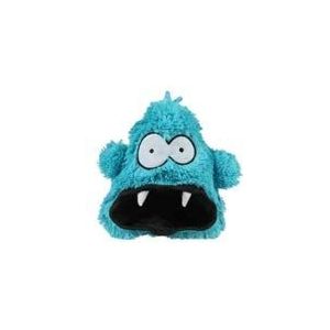 COOCKOO, Hangry Crackle Speelgoed, 19 cm, blauw, grappig pluche speelgoed, maakt grappig geluid, mond van polyester om een bal of snacks te verbergen, zacht en gevoerd, duurzaam en wasbaar