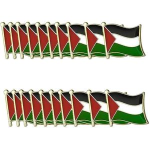 Palestijnse vlag pin-badge, metalen Palestijnse nationale reversspeld, Palestina National Enamel Badge Armband, Unisex Palestina National Pin voor Party Decor, Metaal