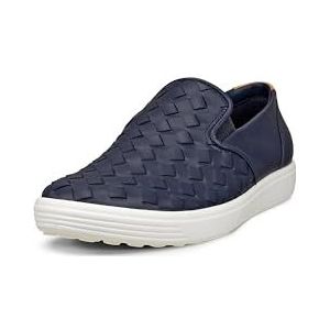 ECCO Soft 7 Woven Slip-on 3.0 damessneakers, marineblauw, 3,5/4 UK