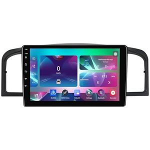 9"" Android 14 Touchscreen Autoradio 2 din met AHD Omgekeerd beeld Bediening op het stuur Bluetooth GPS navigatie Draadloze CarPlay voor Lifan 620 2008-2013(Q400(8+128G))