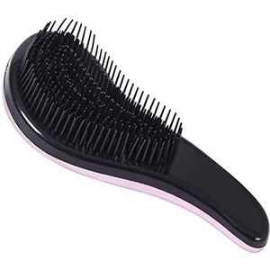 DieffematicSZ kam Comb Anti-Static Makeup Hairbrush Hair Care Scalp Reduce Hair Loss Hairdresser Styling Tools (Color : Schwarz)