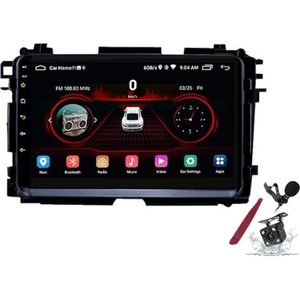 Android 15 Autoradio voor H-onda Vezel/XR-V (2015-2017) 9 inch 2K-aanraakscherm 2000 * 1200 Android-hoofdeenheid Multimedia Speler met Carplay, GPS-navigatie, BT, 5G WiFi, DSP, SWC,K4 pro plus