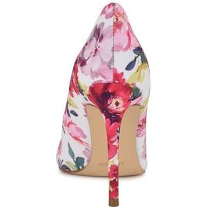 NINE WEST Fris, fris satijn voor dames, Roze Theekransje Bloemen Multi 665, 36.5 EU