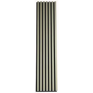 MEBANO 4-delige set akoestische wandpanelen – 30x132 cm – 3D houtfineer & vilt – akoestische wand & geluidsabsorptie – kleur: olijfgroen