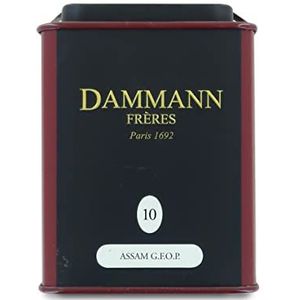 Pasticceria Passerini sinds 1919 Dammann Assam G.F.O.P (goudbloeiende oranje pekoe) 10 - Indiase zwarte thee, mooi hele blad, 100 gram, Dammann Frères.