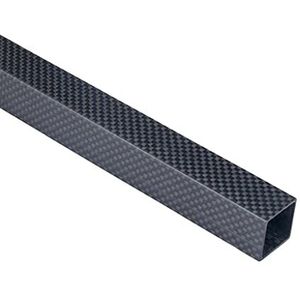 1 Stks Lengte 1000mm Full Carbon Fiber Hoge Sterkte 3 K Rechthoekige Vierkante Buis Plain Glossy, For Medische Apparatuur Pure Carbon Fiber Buizen (Size : 25x25x23x1000mm)