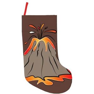Vulkaan Print Kerst Kousen,Vakantie Party Decoraties