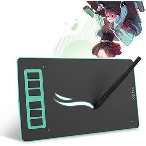 XENX P1 MacOS en Android ondersteunde Grafische Tekening Tablet P1-640 6x4 inch met 6 sneltoetsen, 8192 Drukniveaus Batterijvrije Pen voor Digitale Kunst, Ontwerp, E-Learning/Online Klassen, OSU Gaming