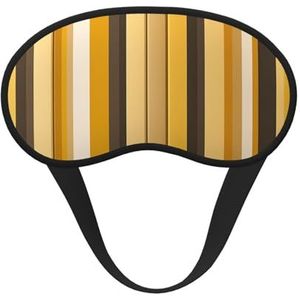 Slaapmasker met gele strepen, zacht, comfortabel oogmasker met verstelbare riem, verduisterend, oogslaapschaduwhoes voor vrouwen, meisjes, mannen, reizen, yoga, dutje in ploegendienst
