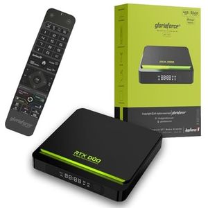 GloriaForce RTX Duo 4K UHD OTT Multimedia Player, Android 11, H.265,2GB RAM, 16GB Flash, WLAN, Bluetooth afstandsbediening